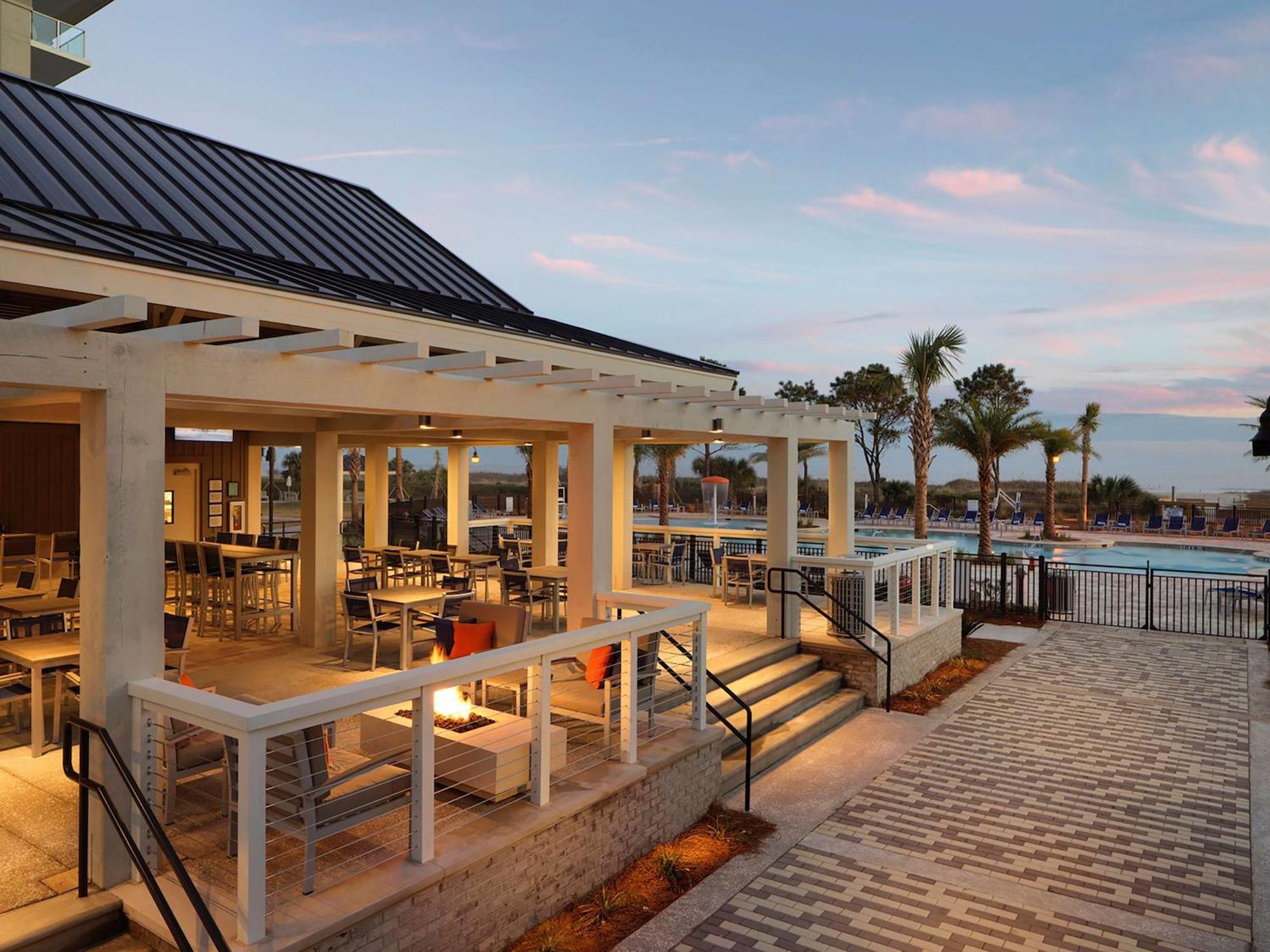Hilton Grand Vacations Club Ocean Oak Resort Hilton Head Хилтън Хед Айлънд Екстериор снимка