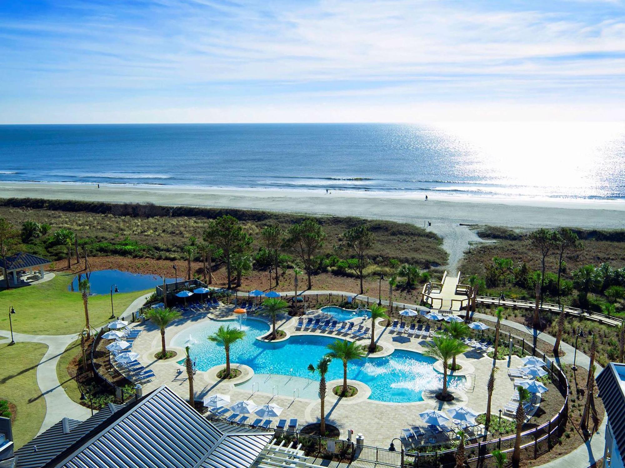 Hilton Grand Vacations Club Ocean Oak Resort Hilton Head Хилтън Хед Айлънд Екстериор снимка