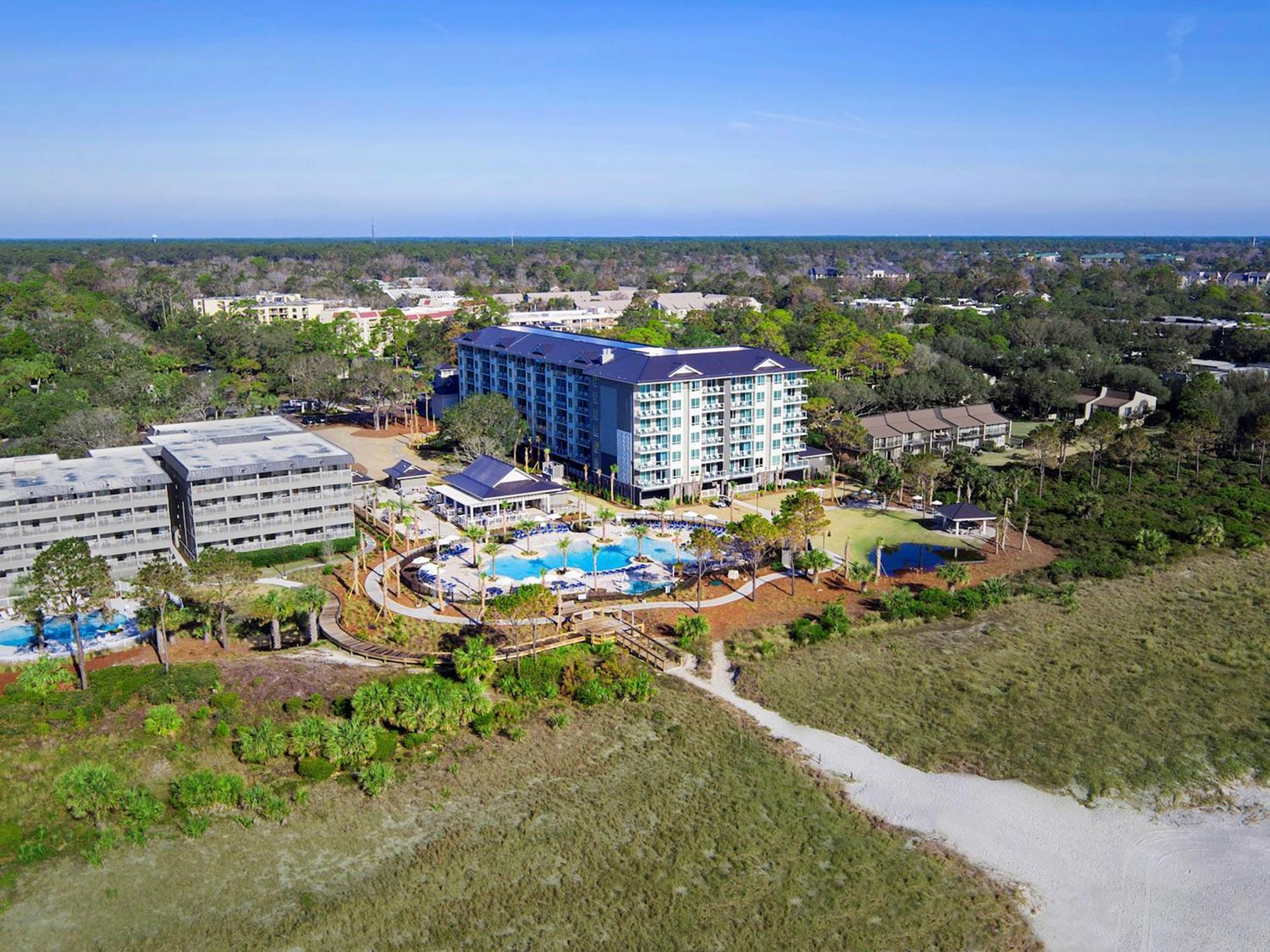 Hilton Grand Vacations Club Ocean Oak Resort Hilton Head Хилтън Хед Айлънд Екстериор снимка