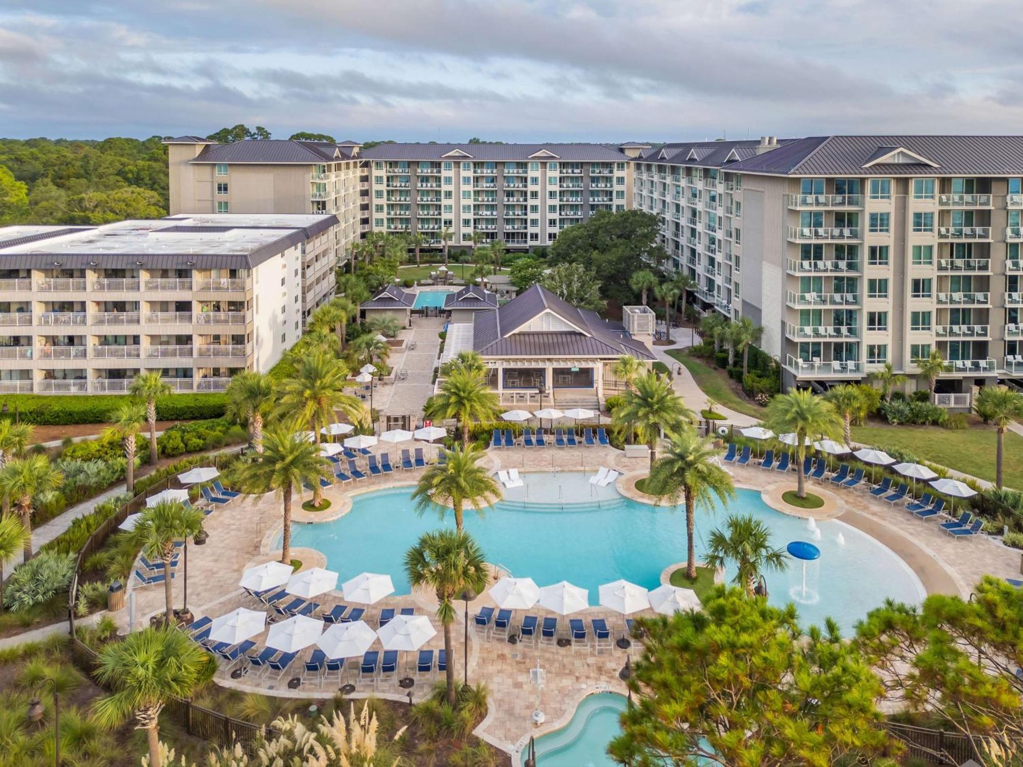 Hilton Grand Vacations Club Ocean Oak Resort Hilton Head Хилтън Хед Айлънд Екстериор снимка