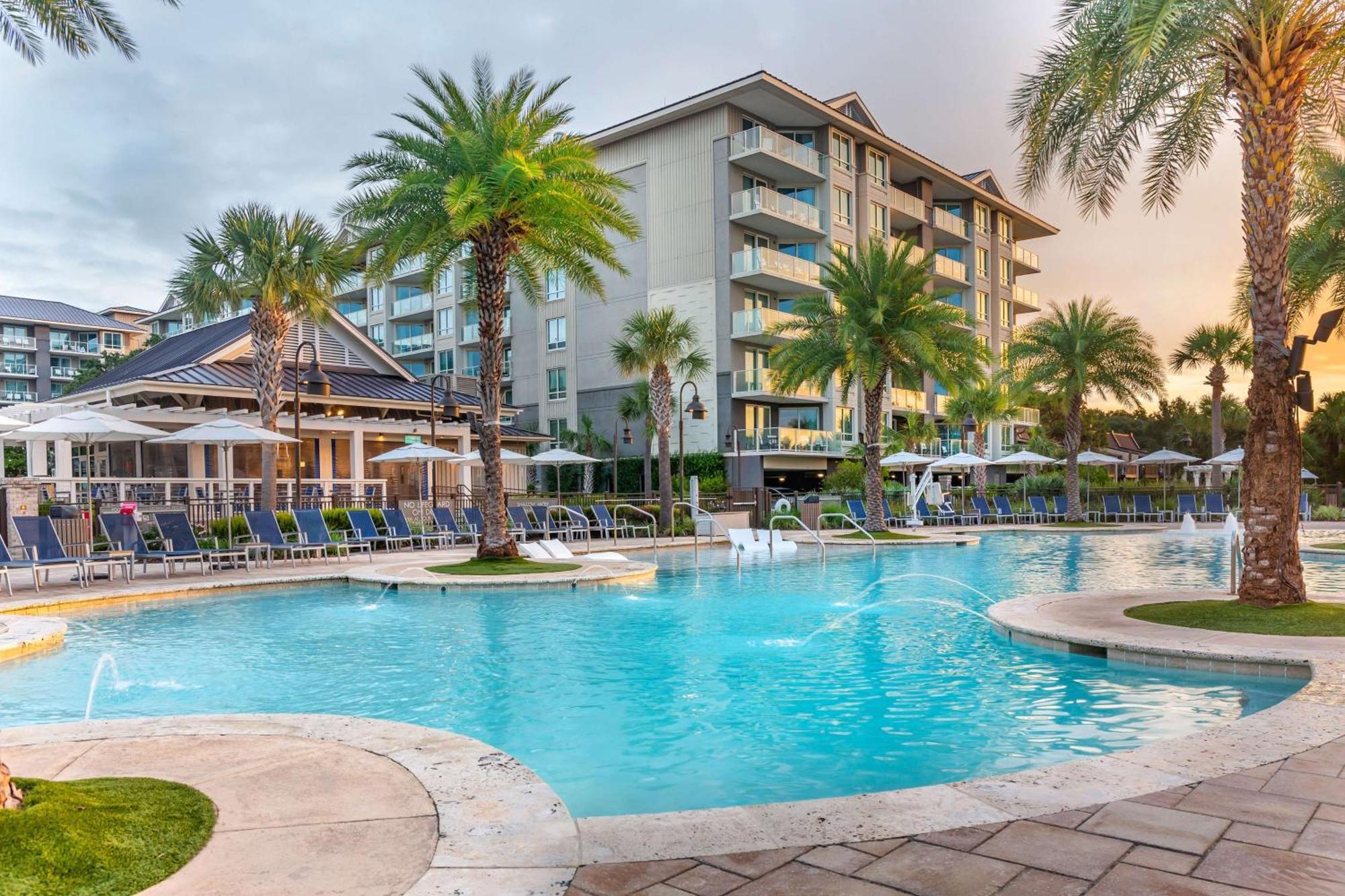 Hilton Grand Vacations Club Ocean Oak Resort Hilton Head Хилтън Хед Айлънд Екстериор снимка